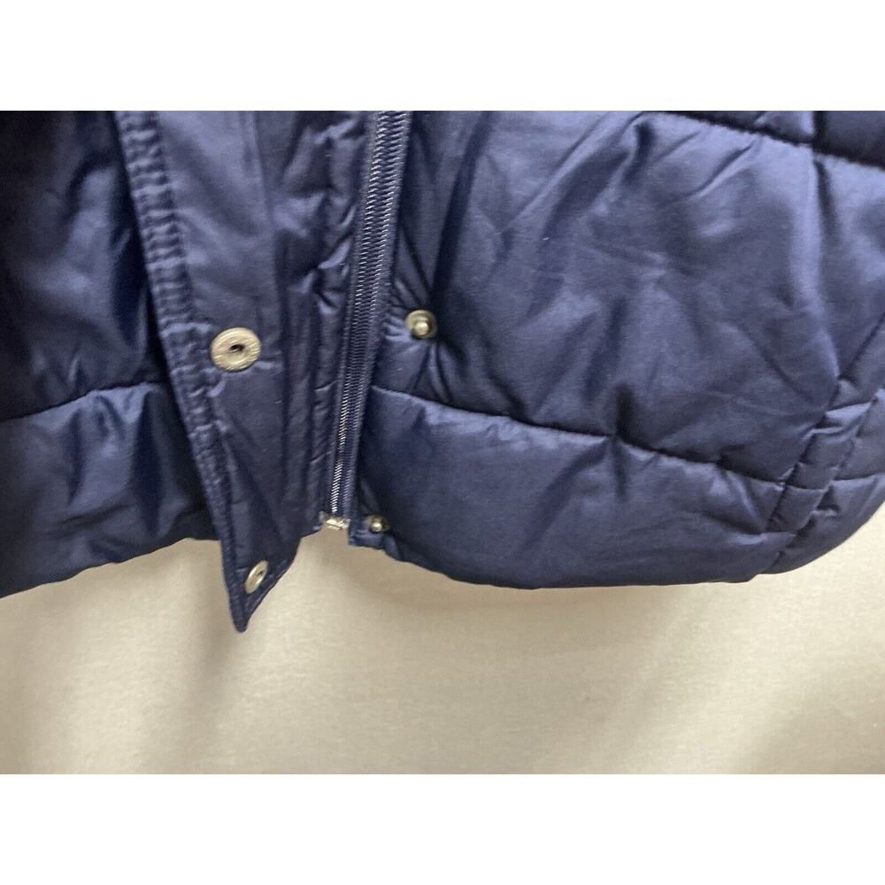 Old Navy Women's Navy Fleece Lined Full Zip Collared Puffer Vest Size Medium - Picture 9 of 13